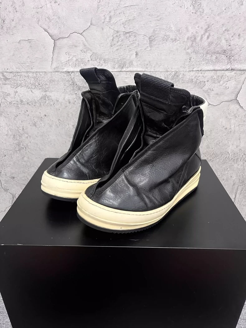 Rick Owens Hoof Dunk Sneakers Black White-yf