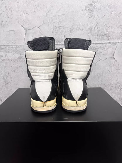 Rick Owens Hoof Dunk Sneakers Black White-yf