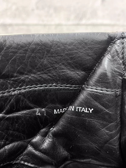 Rick Owens Hoof Dunk Sneakers Black White-yf