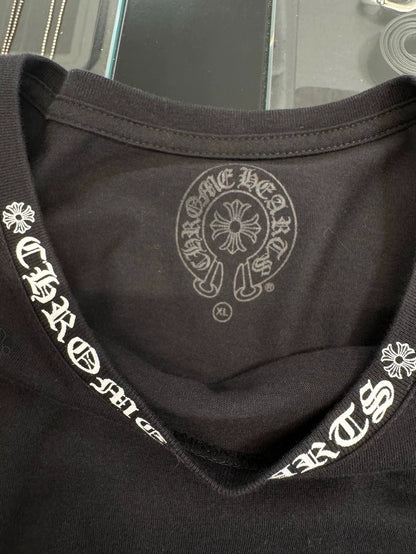 Chrome Hearts Black Letter Long Sleeve Shirt-yf