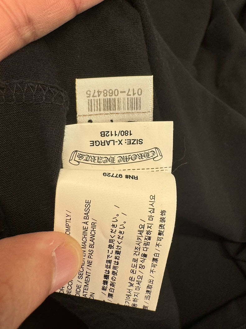 Chrome Hearts Black Letter Long Sleeve Shirt-yf