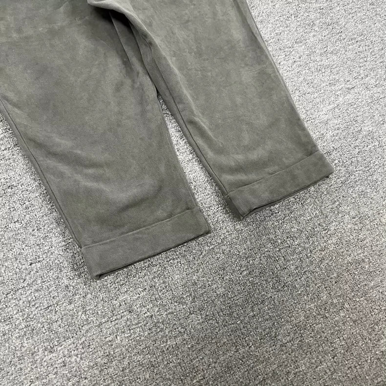 Ami Paris Vintage Washed Pants in Olive Green