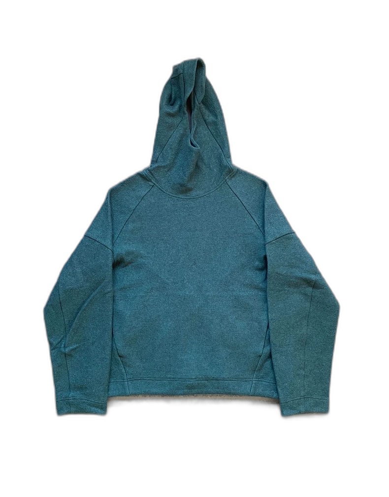 Peacock Green Hoodie with Mask-zp