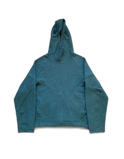 Peacock Green Hoodie with Mask-zp
