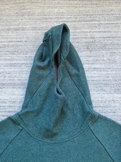 Peacock Green Hoodie with Mask-zp