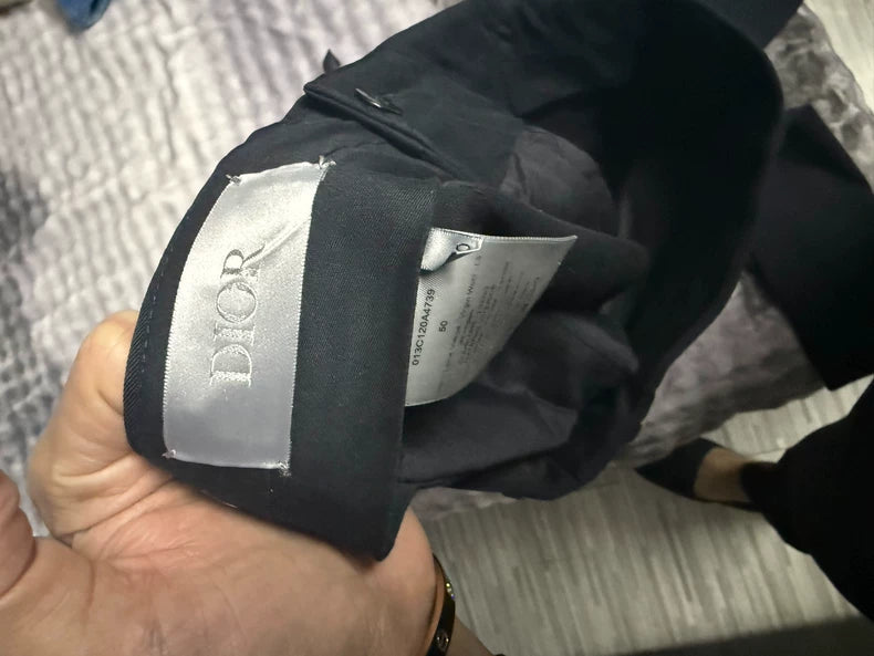 Dior Slim Fit Dark Blue Pants