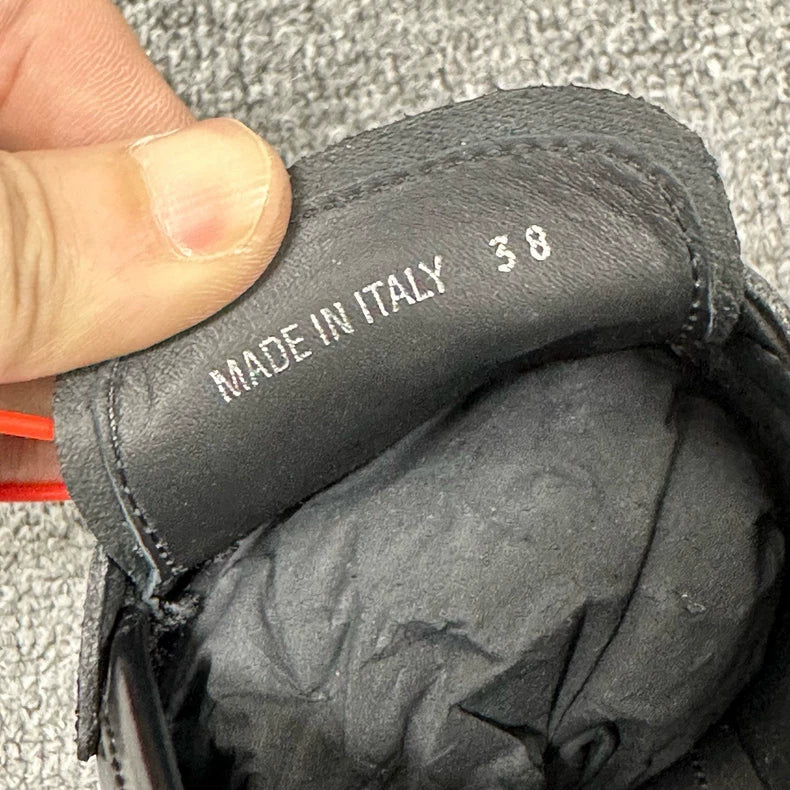 Prada Triangle Loafers in Black