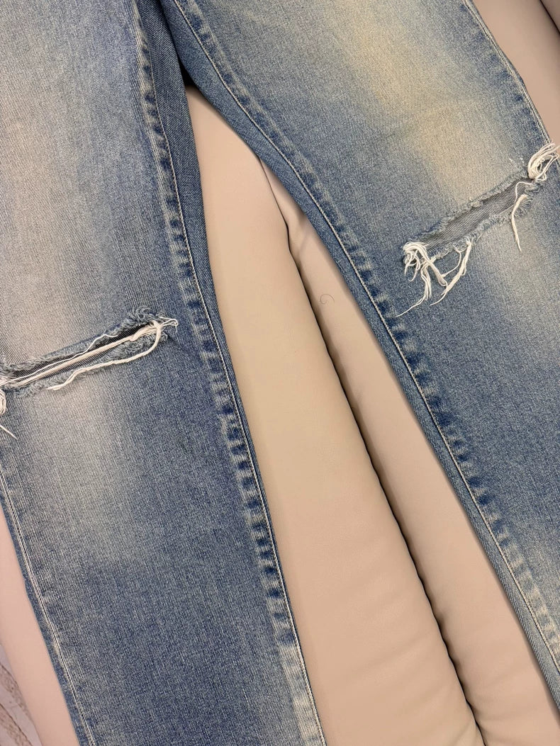 Saint Laurent 19SS Distressed Denim Jeans-yf