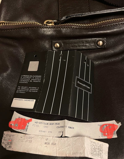 Ermenegildo Zegna Leather Shoulder Bag