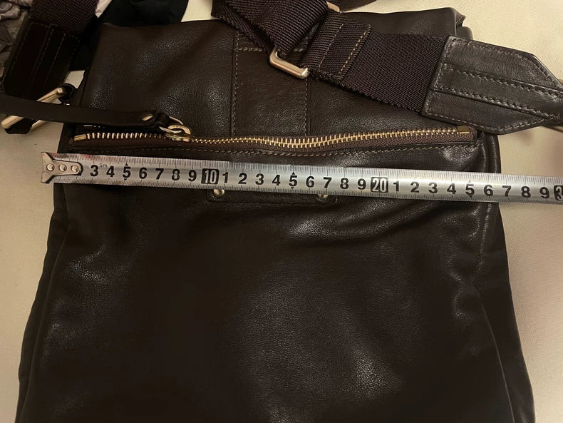 Ermenegildo Zegna Leather Shoulder Bag