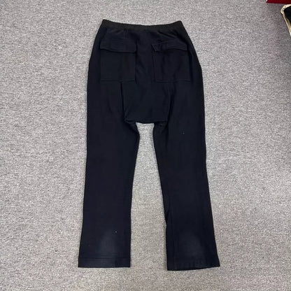 Rick Owens Drop Crotch Pants in Black