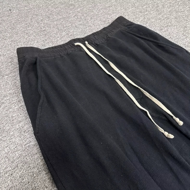 Rick Owens Drop Crotch Pants in Black