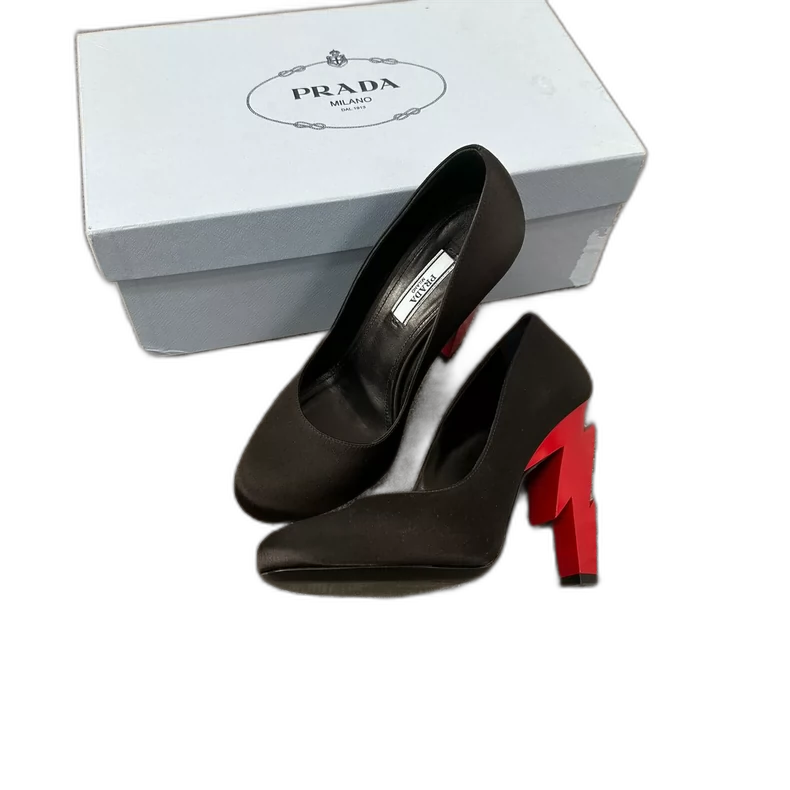 Prada Lightning High Heels in Black