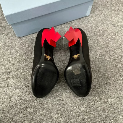 Prada Lightning High Heels in Black