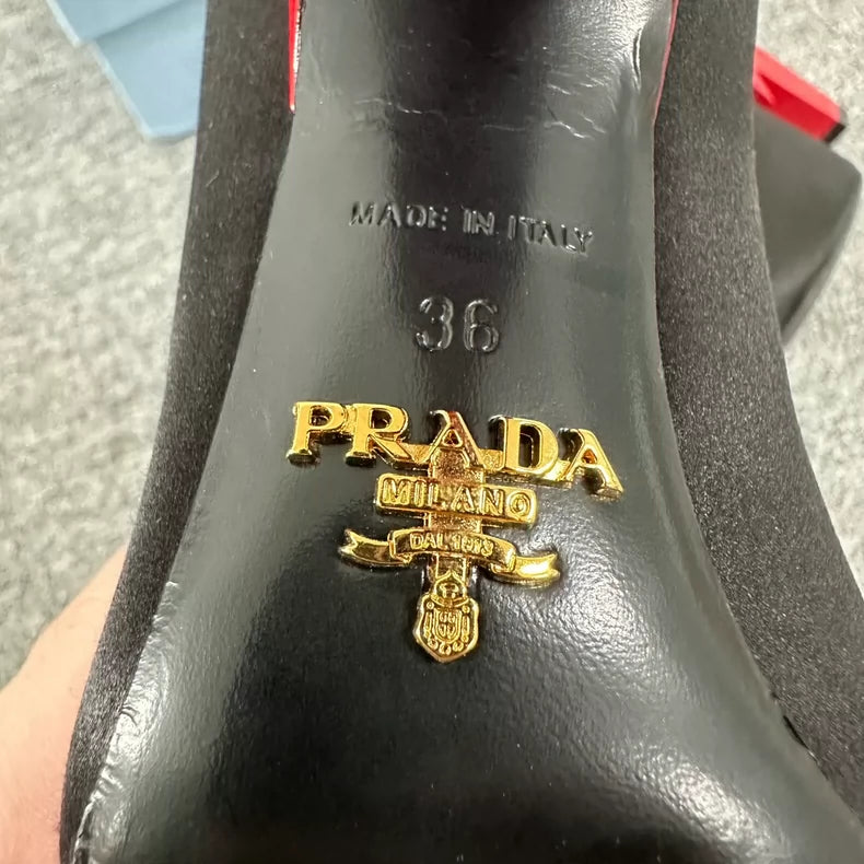 Prada Lightning High Heels in Black