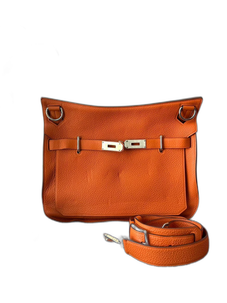 Hermes Jypsiere Swift Orange Shoulder Bag