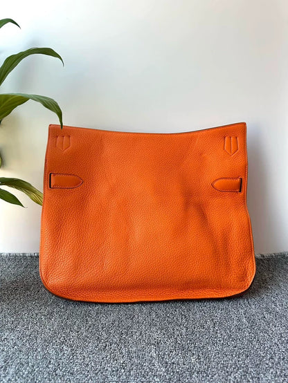Hermes Jypsiere Swift Orange Shoulder Bag
