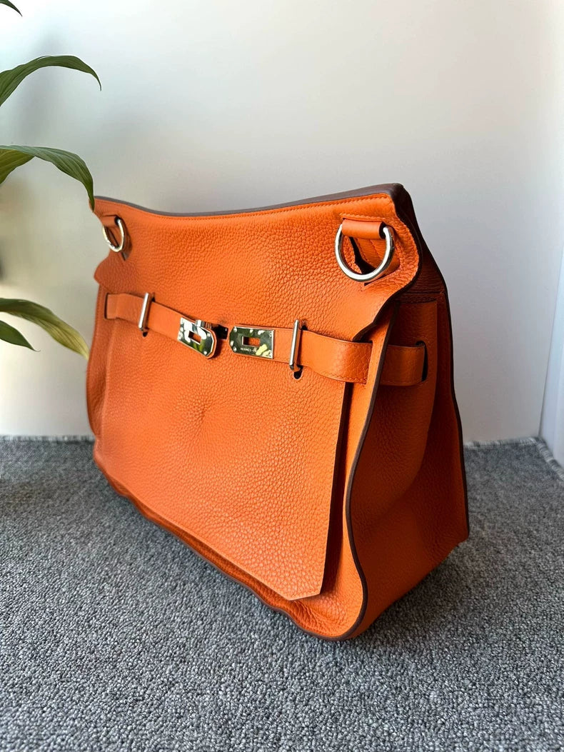 Hermes Jypsiere Swift Orange Shoulder Bag