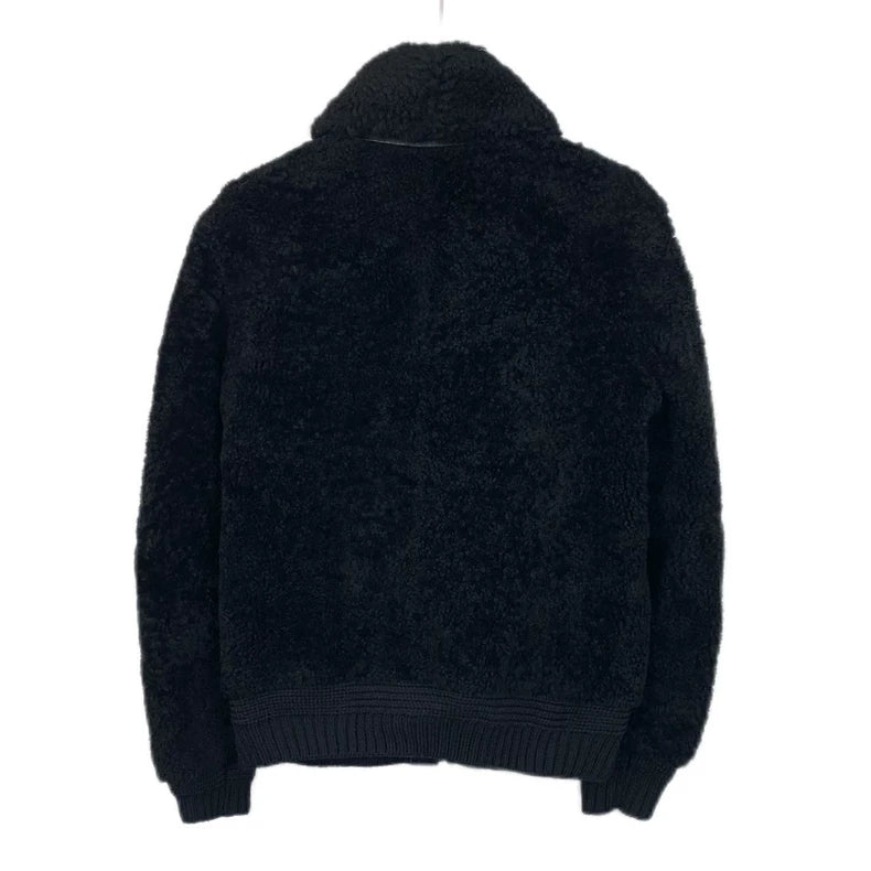 Saint Laurent Black Shearling Jacket