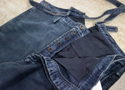 Visvim Travailler Braces Pants in Dark Indigo