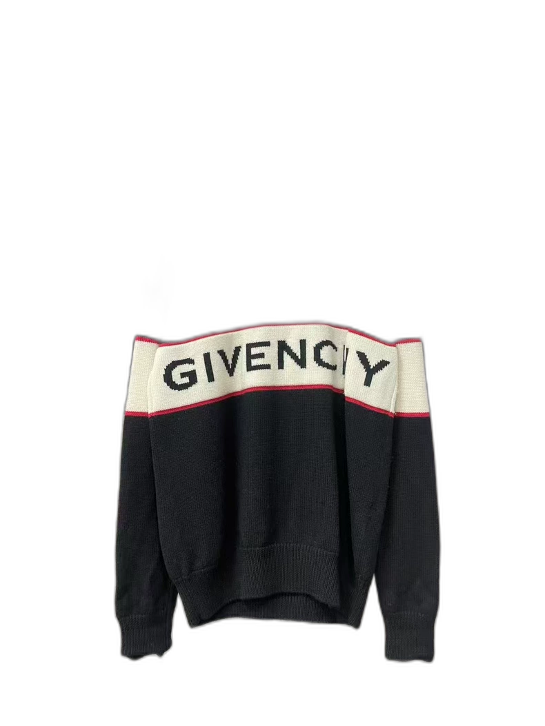 Givenchy Logo Sweater in Black and White