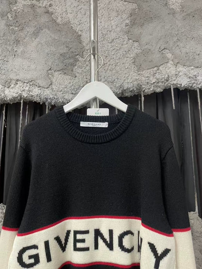 Givenchy Logo Sweater in Black and White