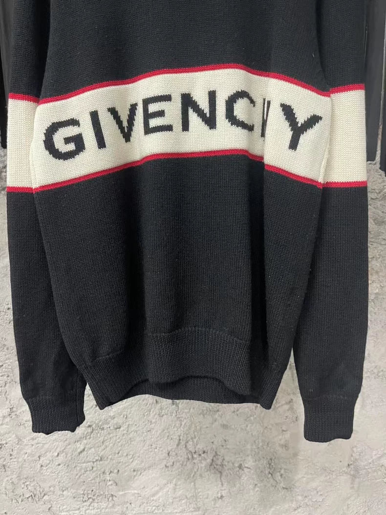 Givenchy Logo Sweater in Black and White