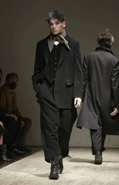 Yohji Yamamoto Wool Corduroy Suit