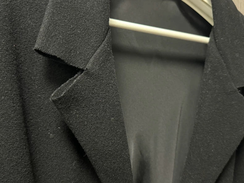 Elegant Wool Cashmere Long Coat by Yohji Yamamoto