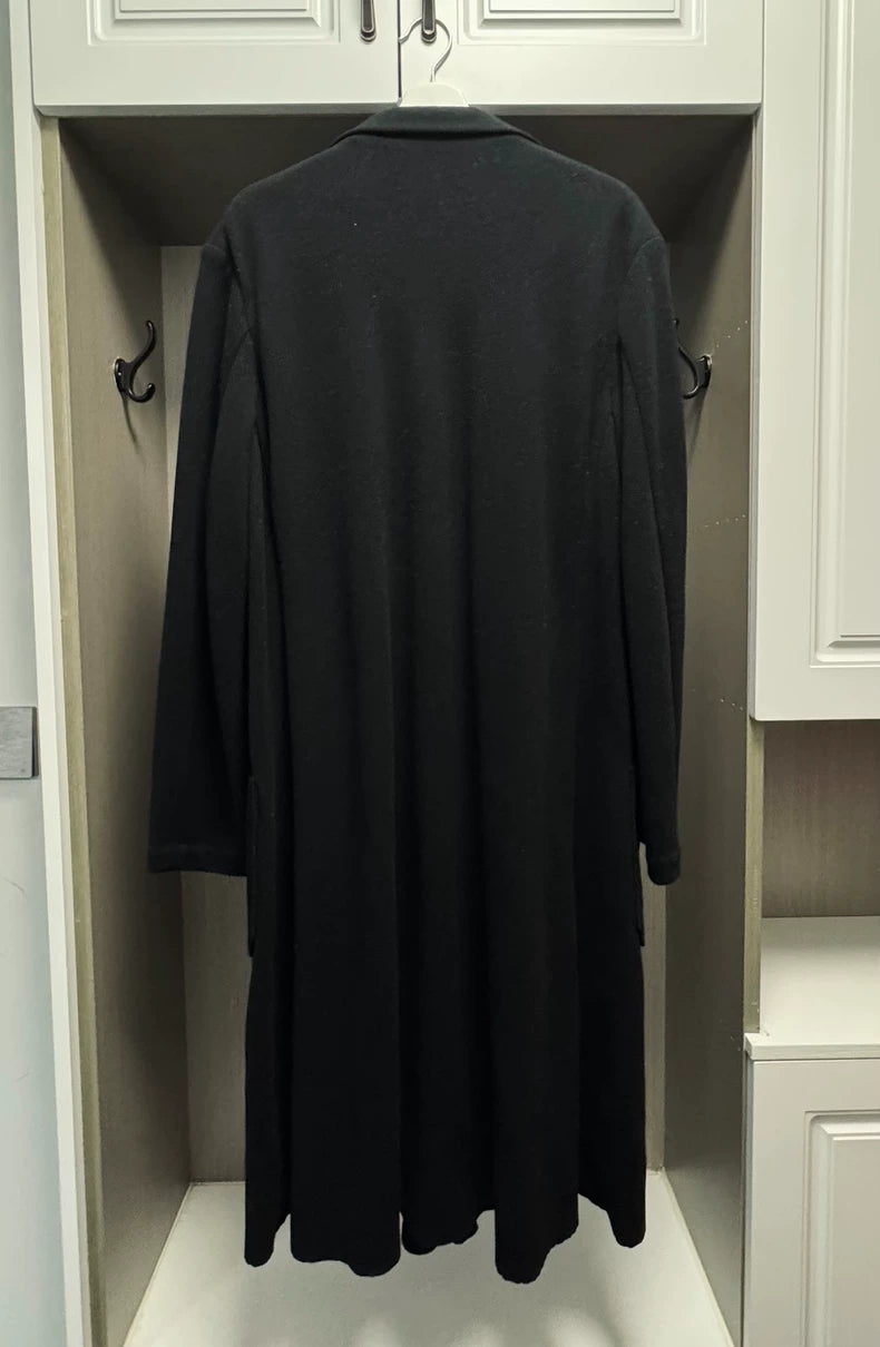 Elegant Wool Cashmere Long Coat by Yohji Yamamoto