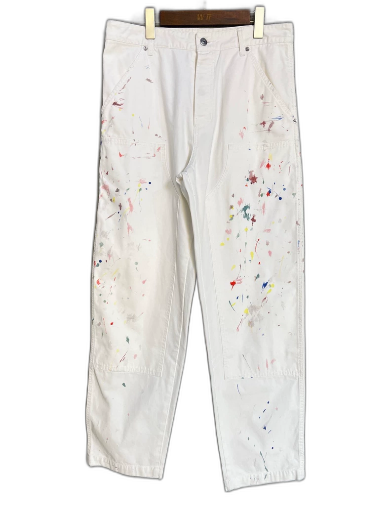 Colorful Splash Denim Pants by Dior