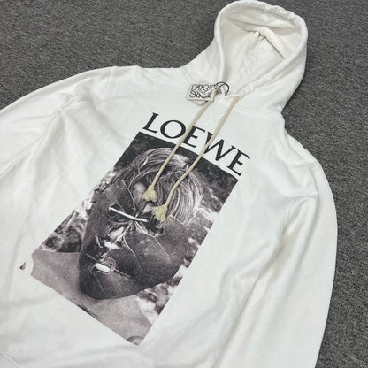 Loewe Masked Graphic Hoodie in White