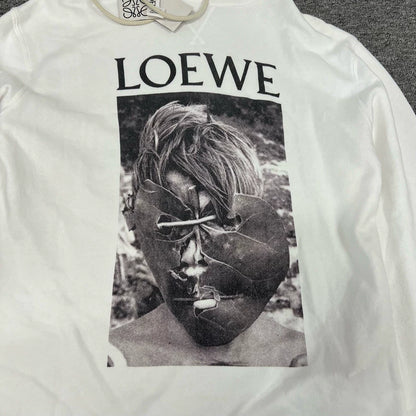 Loewe Masked Graphic Hoodie in White