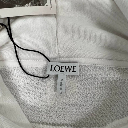 Loewe Masked Graphic Hoodie in White
