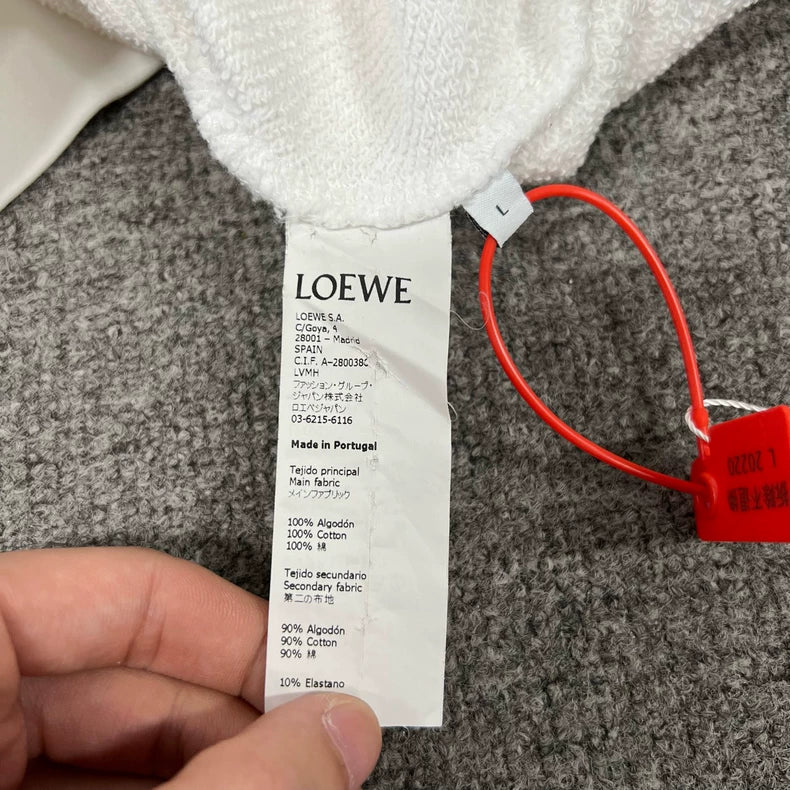 Loewe Masked Graphic Hoodie in White