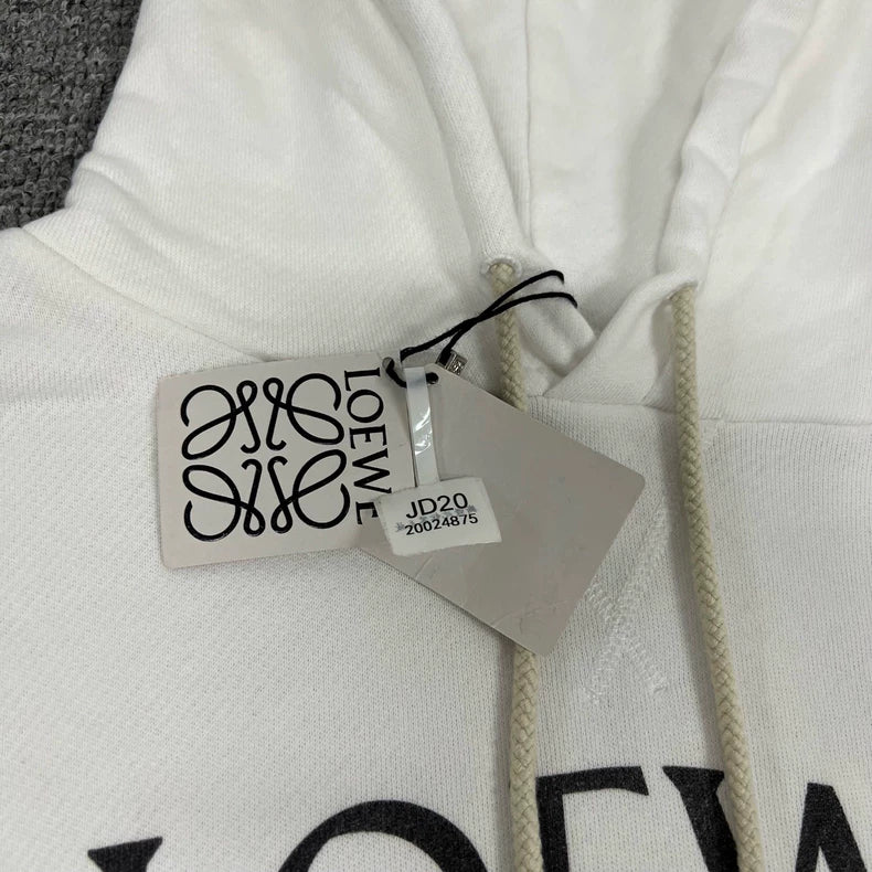 Loewe Masked Graphic Hoodie in White