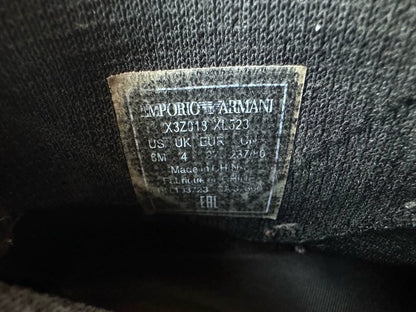 Emporio Armani Black Knit Sports Sneakers for Women