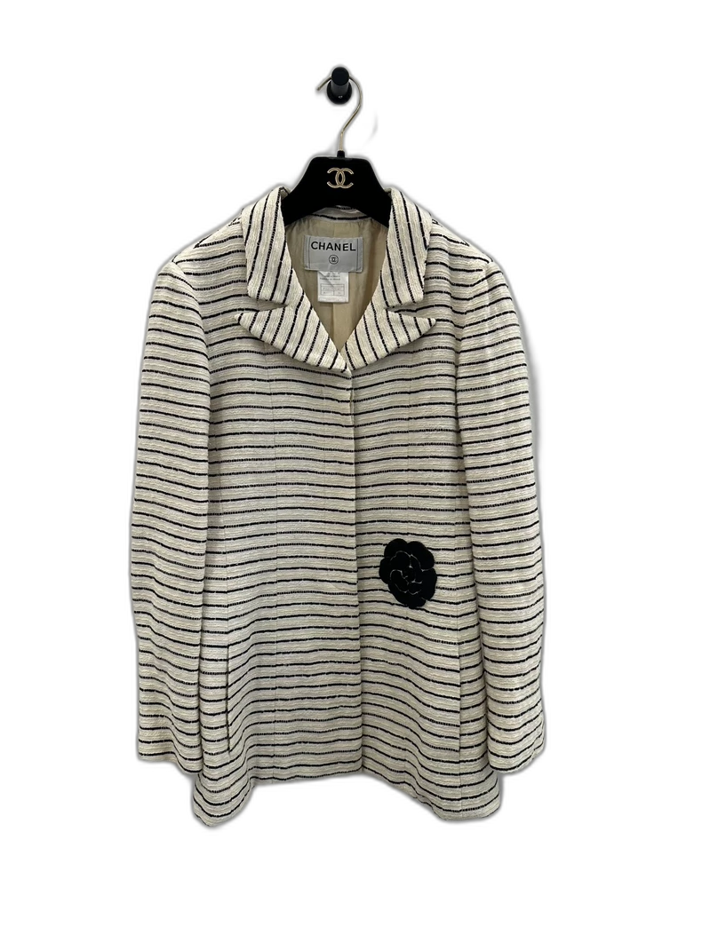 Classic Chanel Black and Cream Blazer