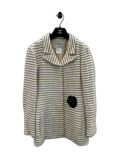 Classic Chanel Black and Cream Blazer