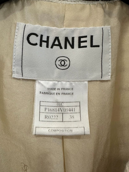 Classic Chanel Black and Cream Blazer