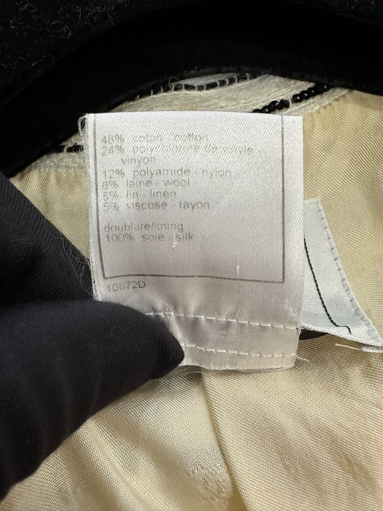 Classic Chanel Black and Cream Blazer