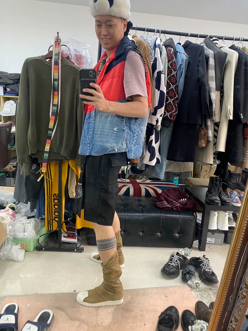 Rick Owens Drkshdw Denim Shorts