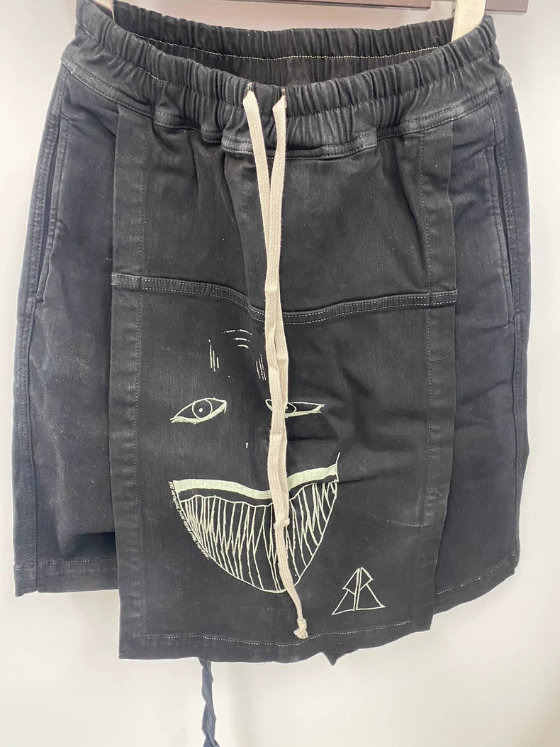 Rick Owens Drkshdw Denim Shorts
