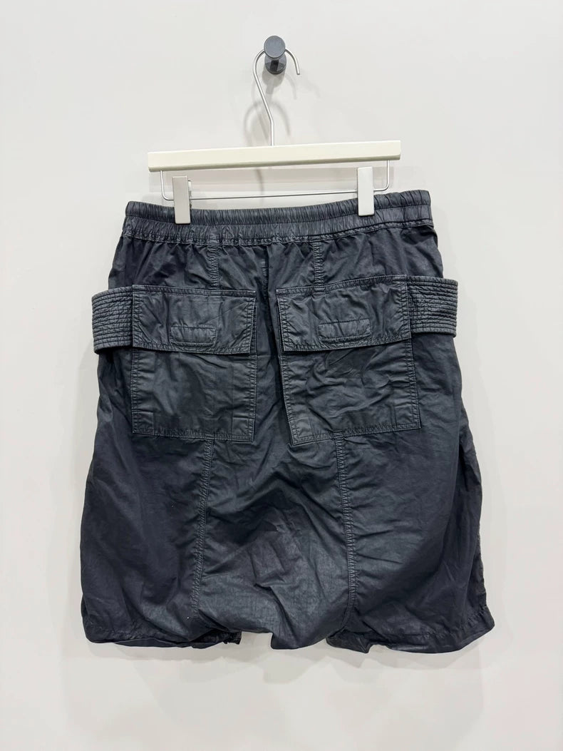 Rick Owens Double Ring Waxed Shorts