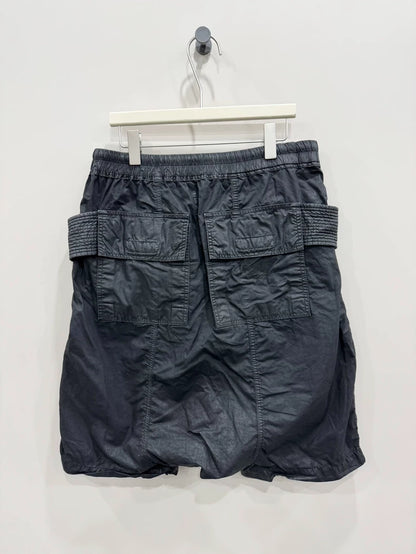 Rick Owens Double Ring Waxed Shorts