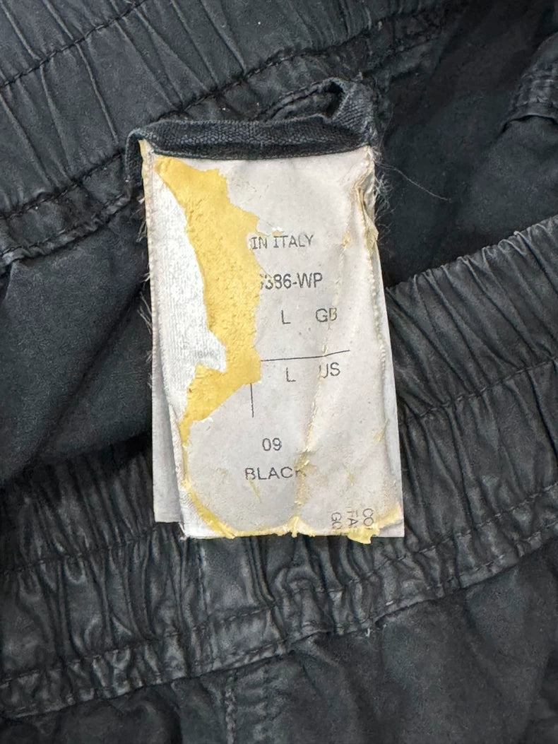 Rick Owens Double Ring Waxed Shorts