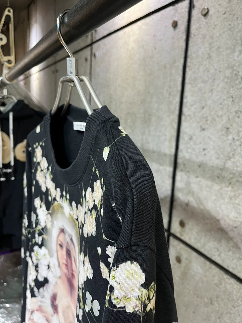Givenchy Black Sweatshirt with Floral Print