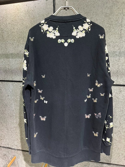Givenchy Black Sweatshirt with Floral Print