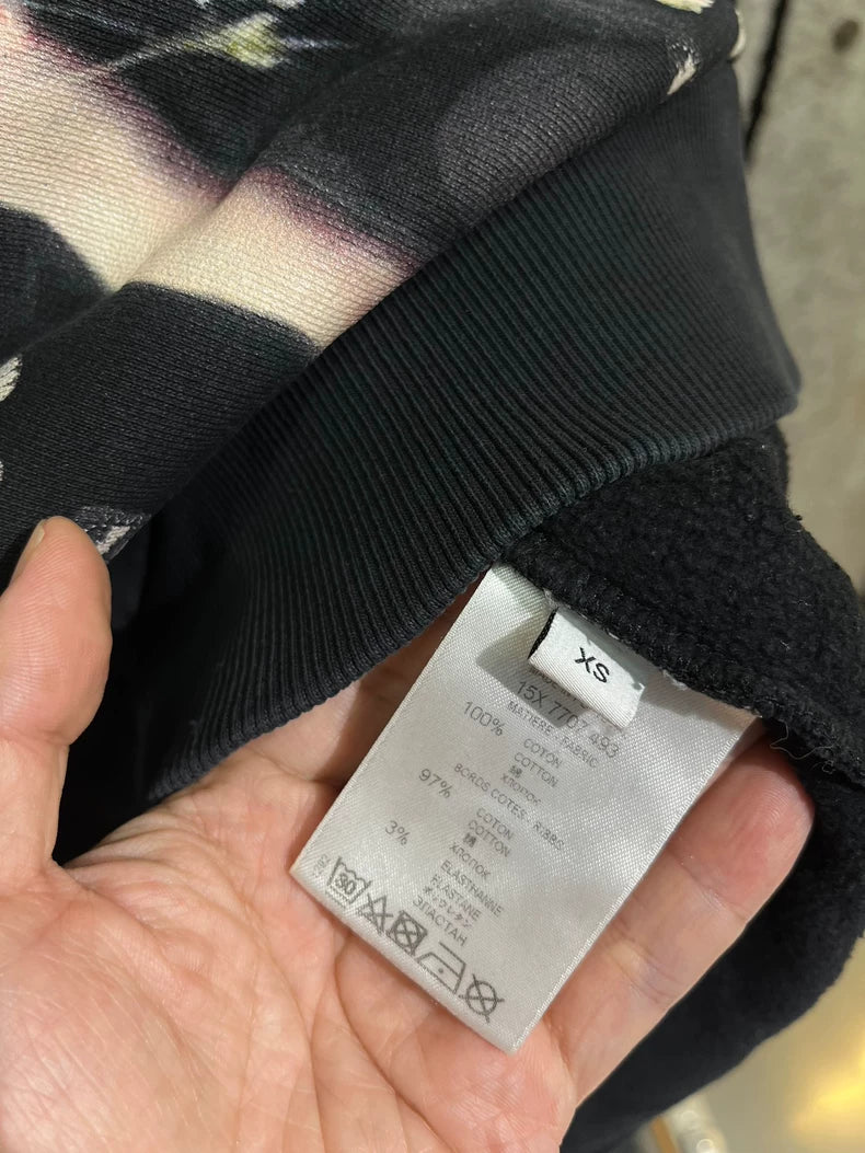 Givenchy Black Sweatshirt with Floral Print