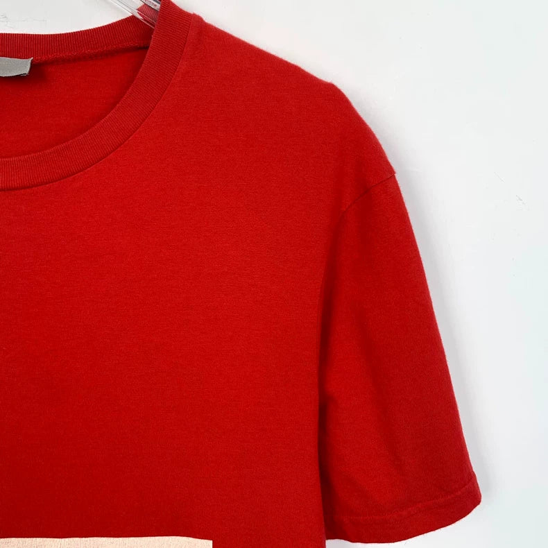 Dior Red Graphic Cotton T-Shirt